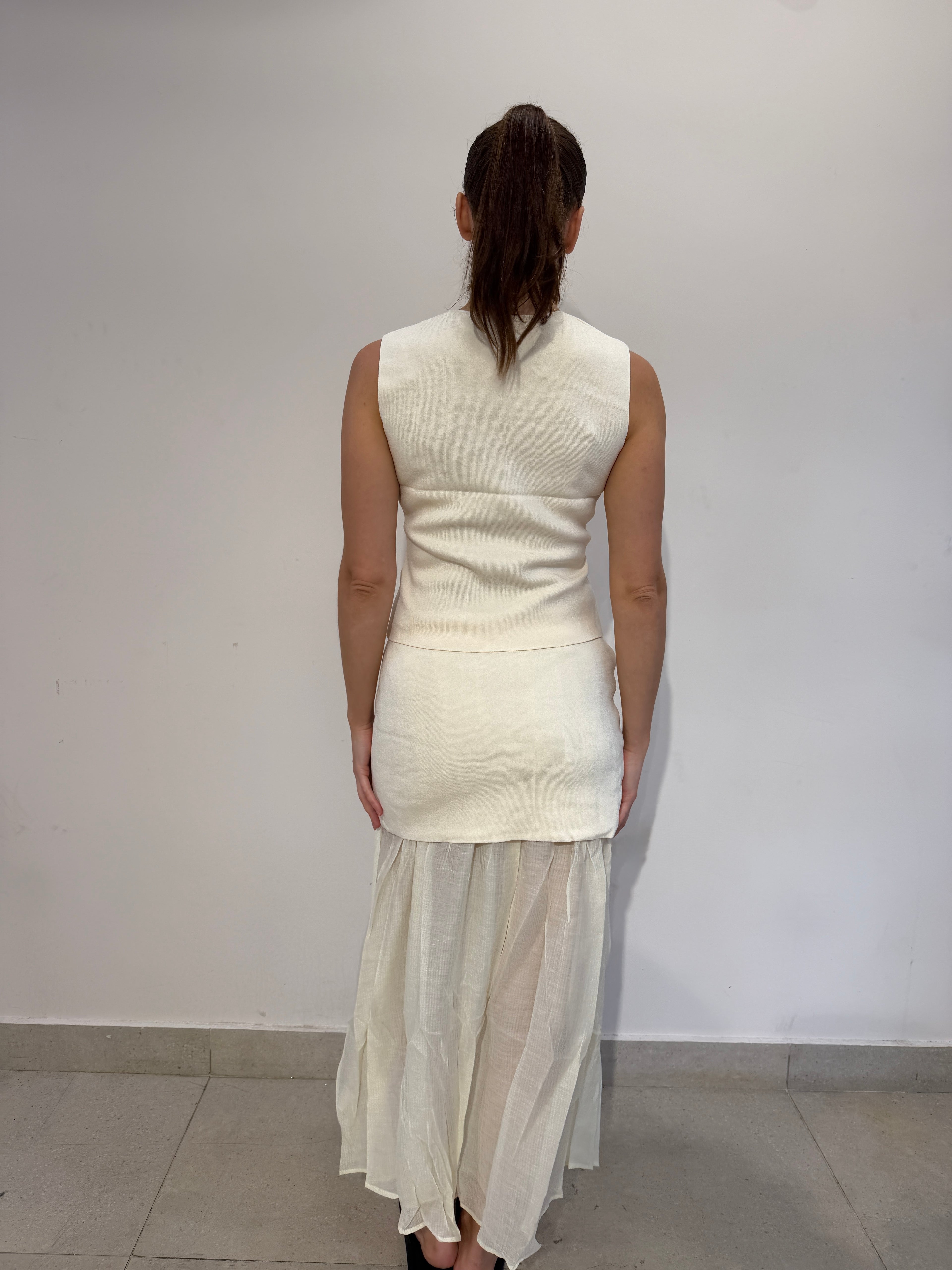 Vest and Maxi Skirt Set