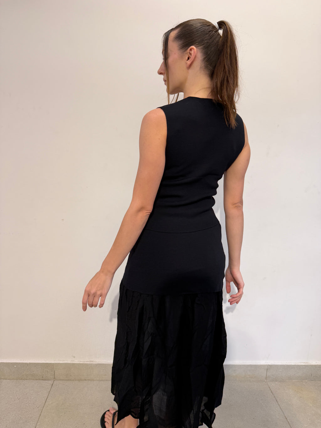 Vest and Maxi Skirt Set
