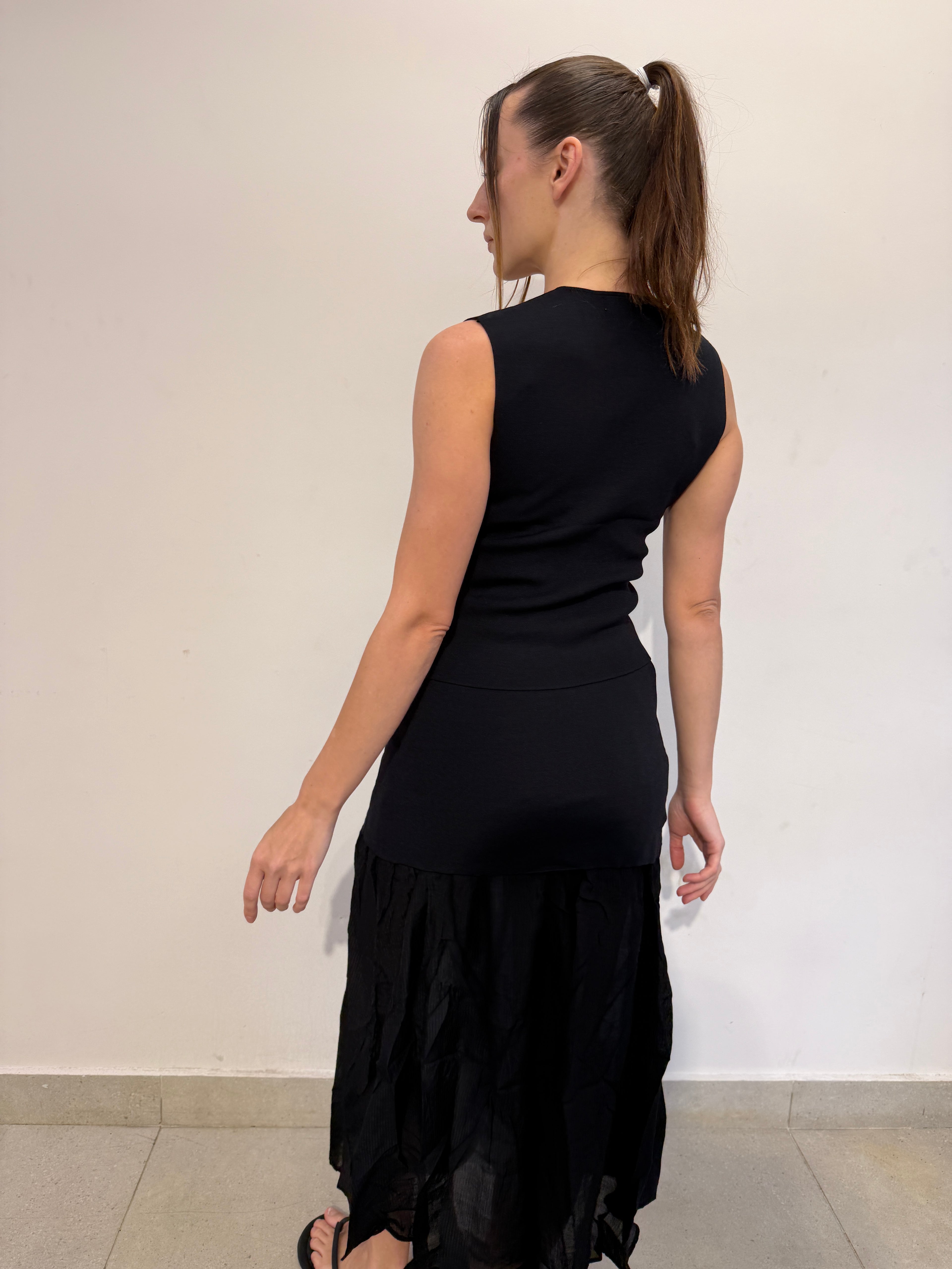 Vest and Maxi Skirt Set