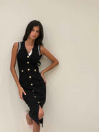 Buttoned dress