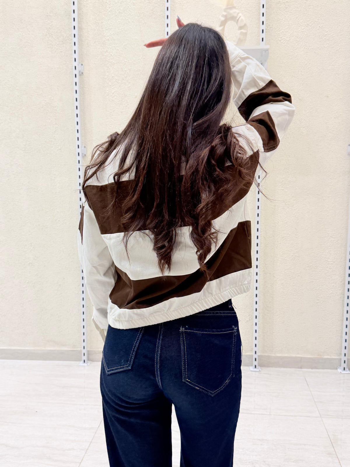 STRIPED DENIM JACKET