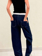 Double waist jeans