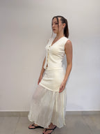 Vest and Maxi Skirt Set