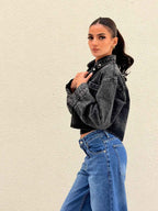 DENIM CROPPED CHEMISE