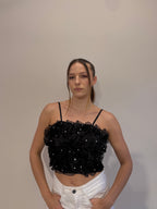 Stud Cropped Top
