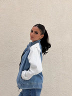 white lined jacket