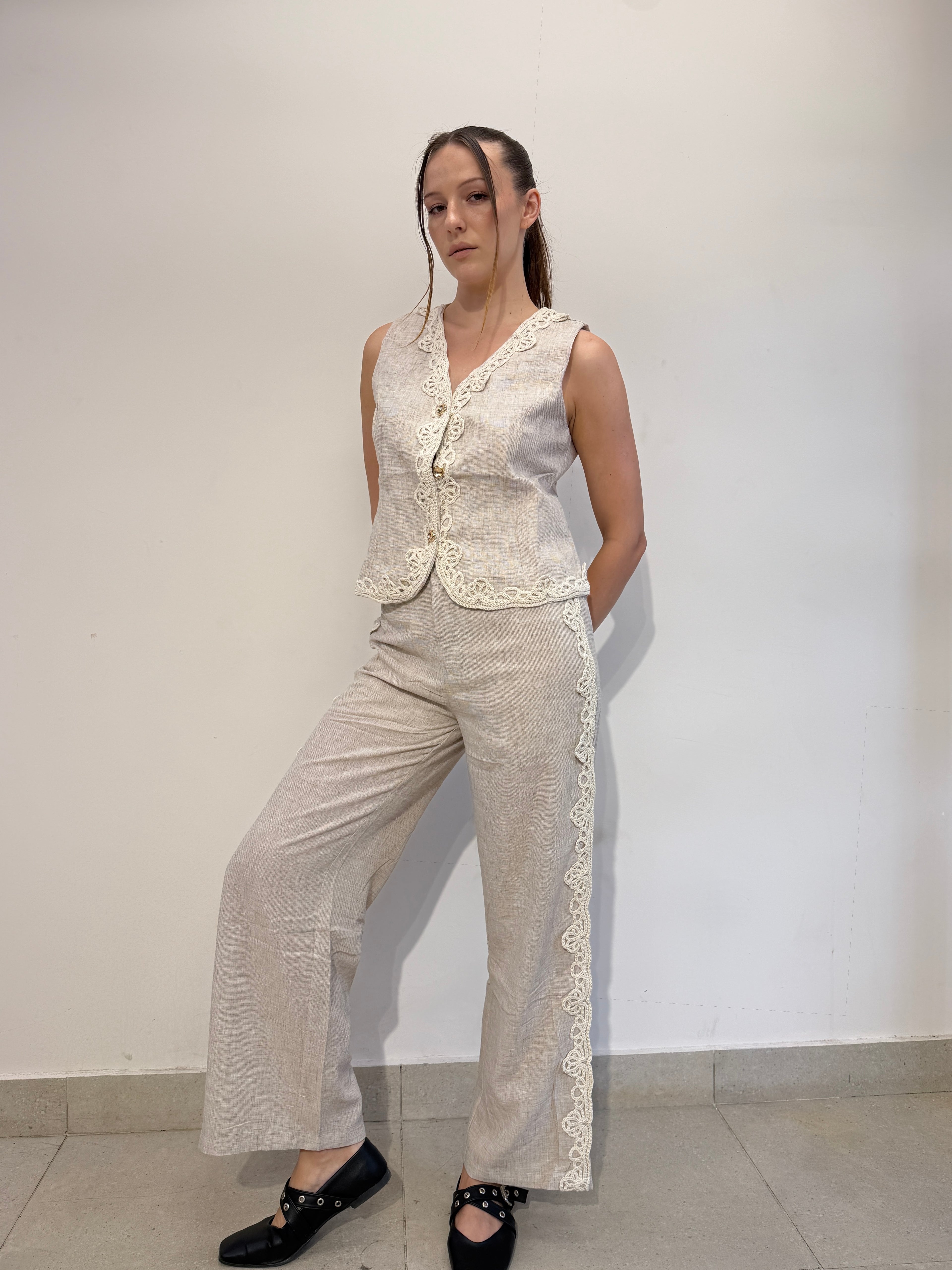 Crochet Linen Set