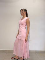 Vest and Maxi Skirt Set