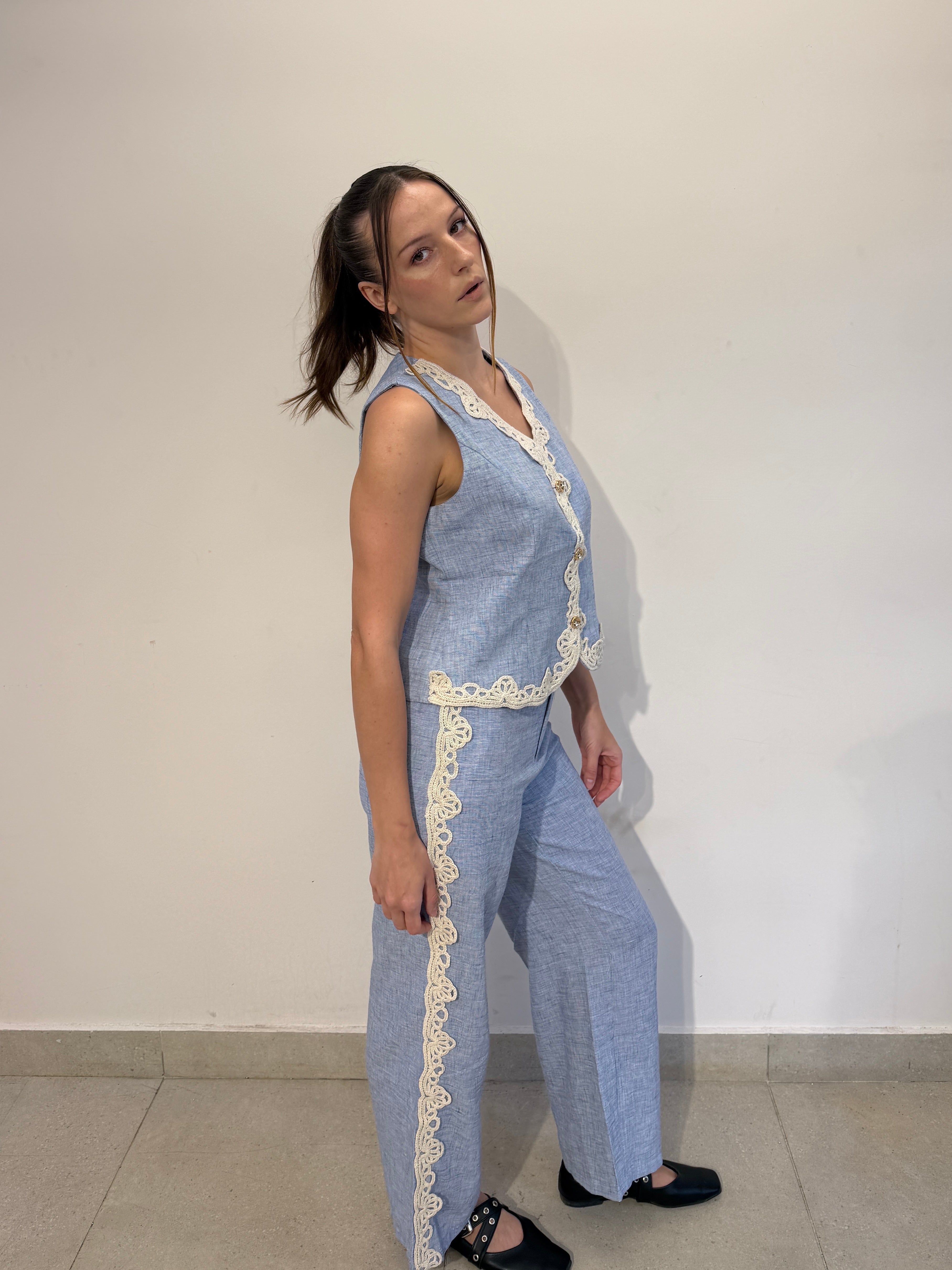 Crochet Linen Set