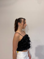 Stud Cropped Top