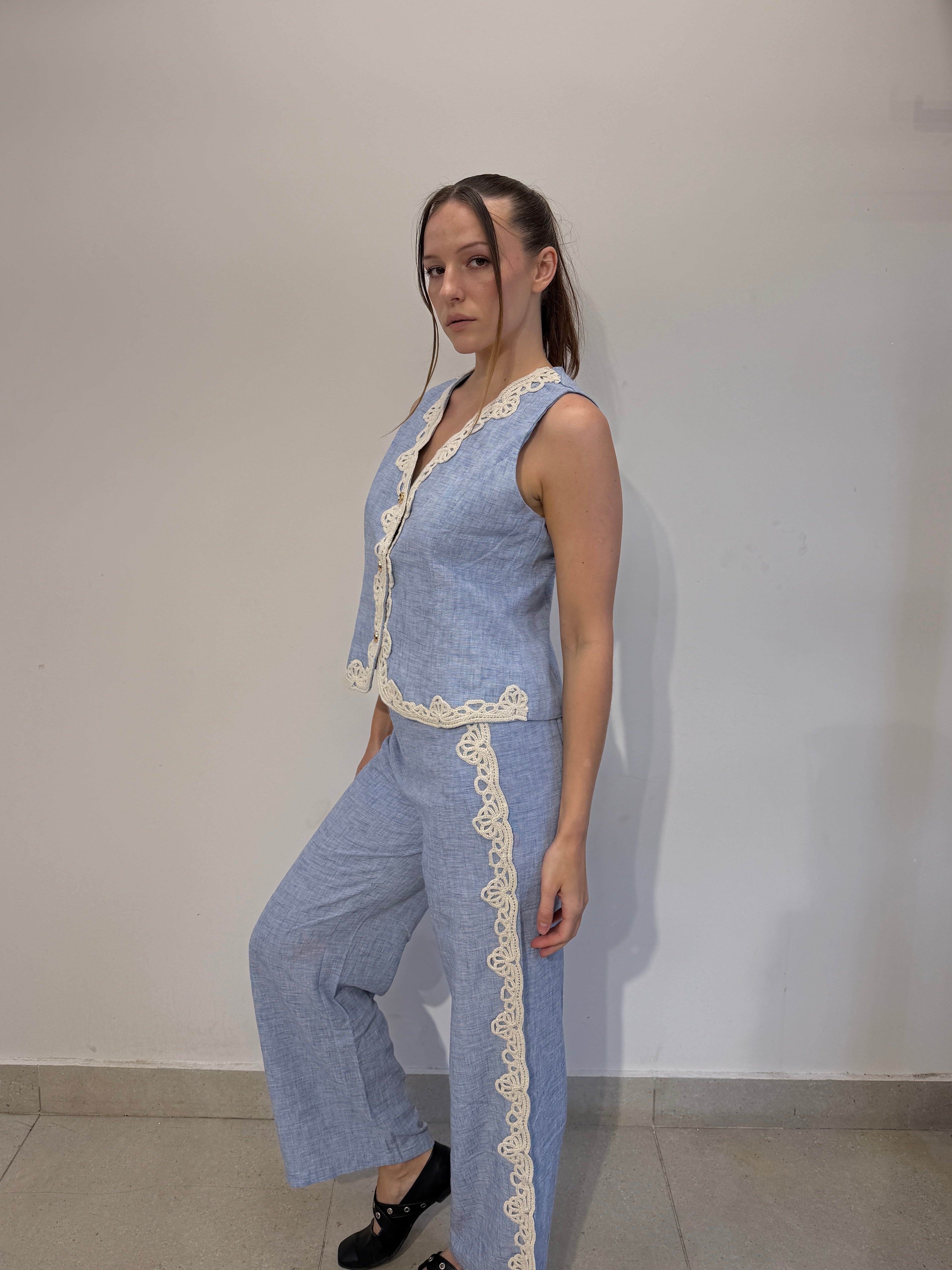 Crochet Linen Set