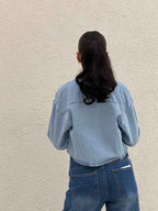 DENIM CROPPED CHEMISE