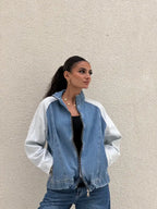 white lined jacket