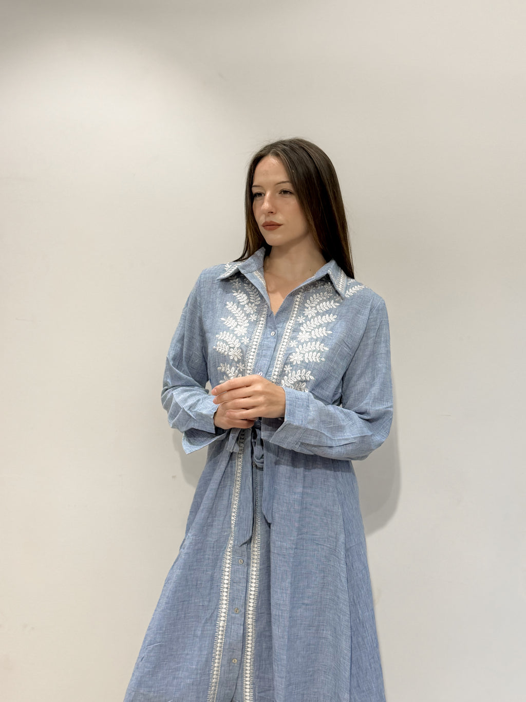 stitched mini dress