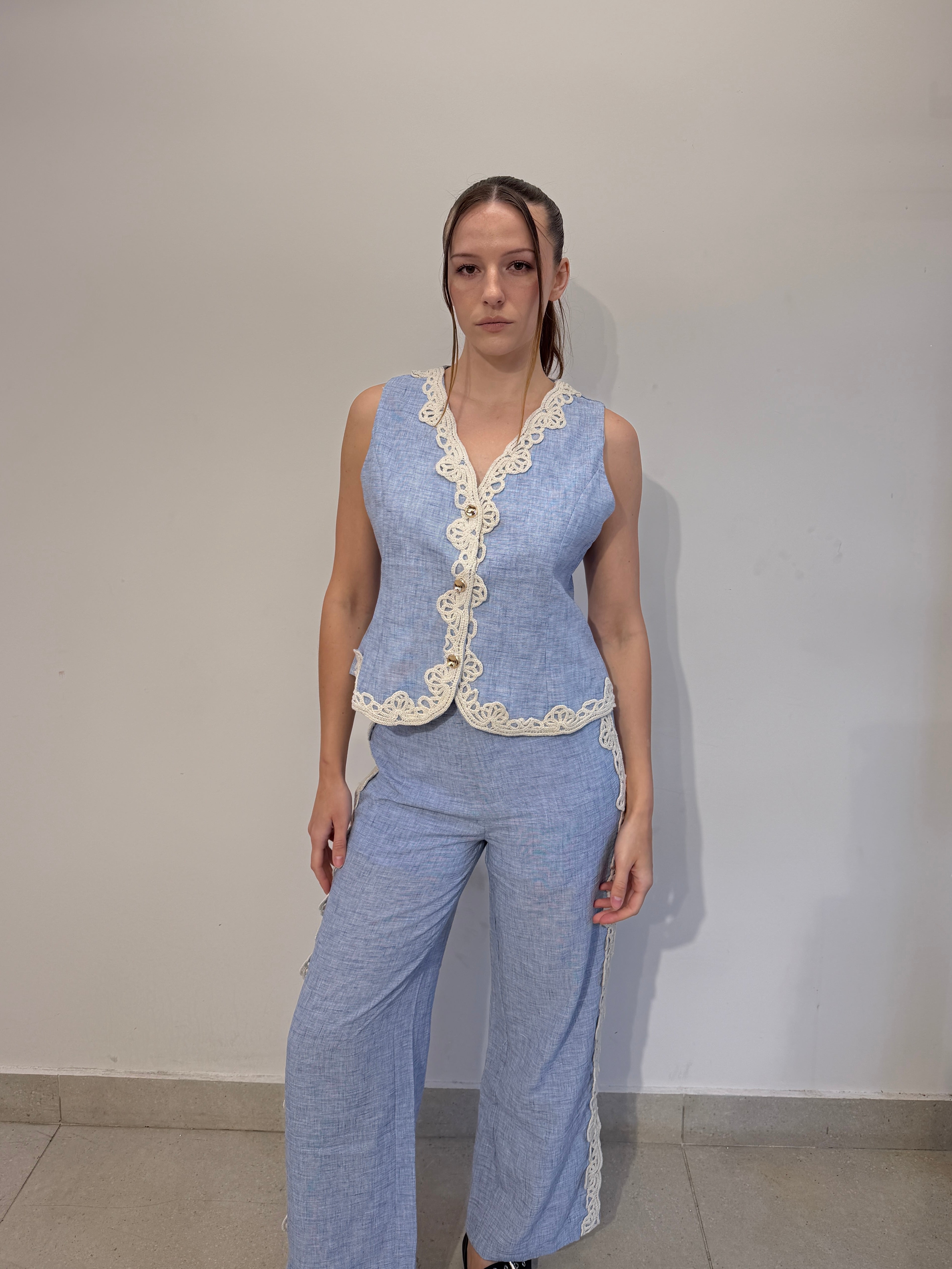 Crochet Linen Set
