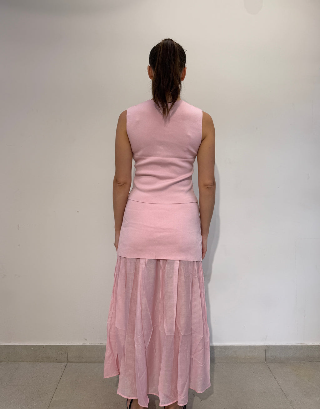 Vest and Maxi Skirt Set