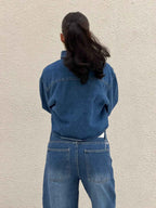 DENIM CROPPED CHEMISE