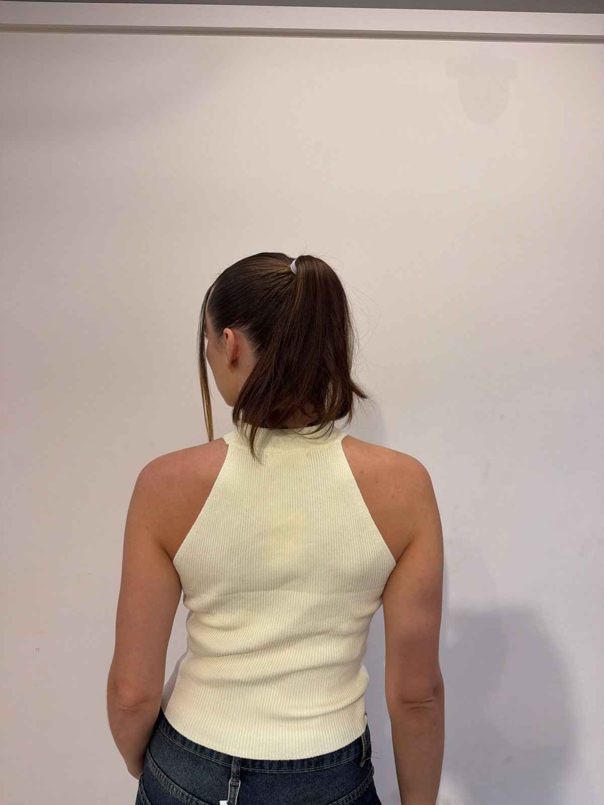 Floral halter top