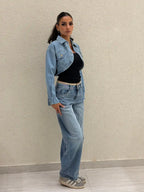 CROPPED DENIM JACKET