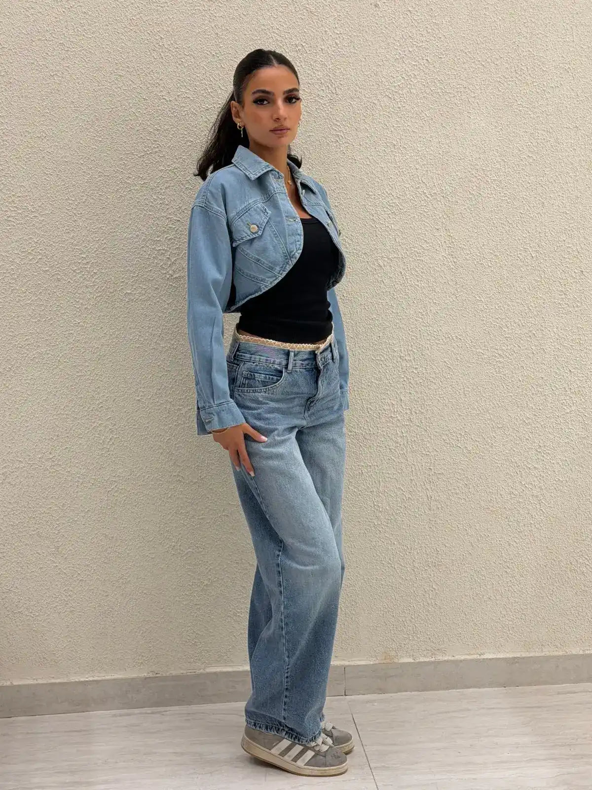 CROPPED DENIM JACKET
