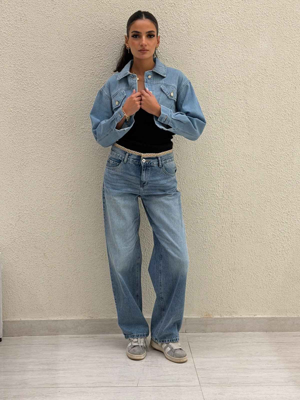 CROPPED DENIM JACKET