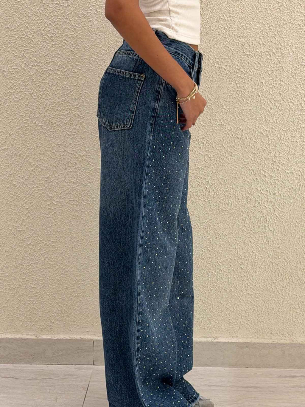 Glittered waist Jeans