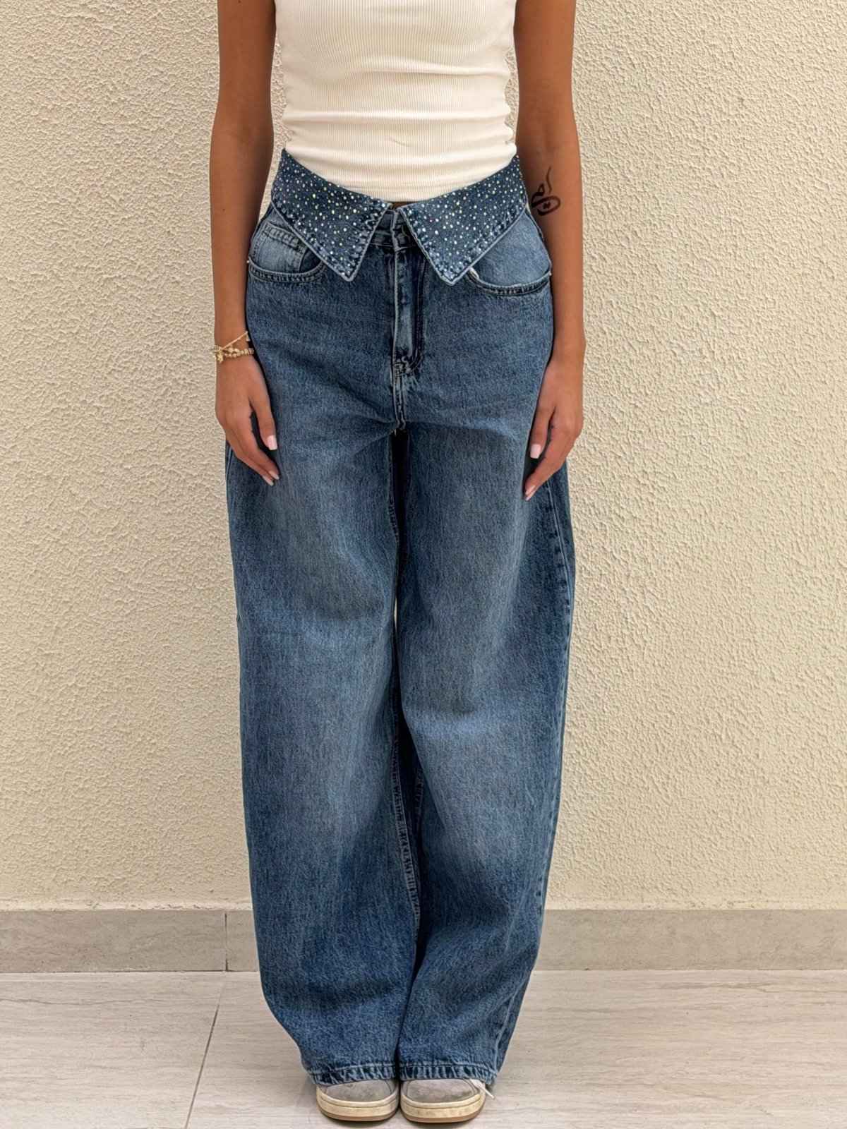 Glittered waist Jeans