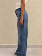 Glittered waist Jeans