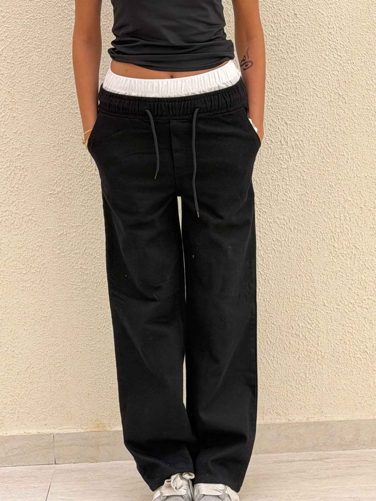Double waist jeans
