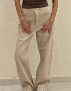 Glittered Jaberdine pants