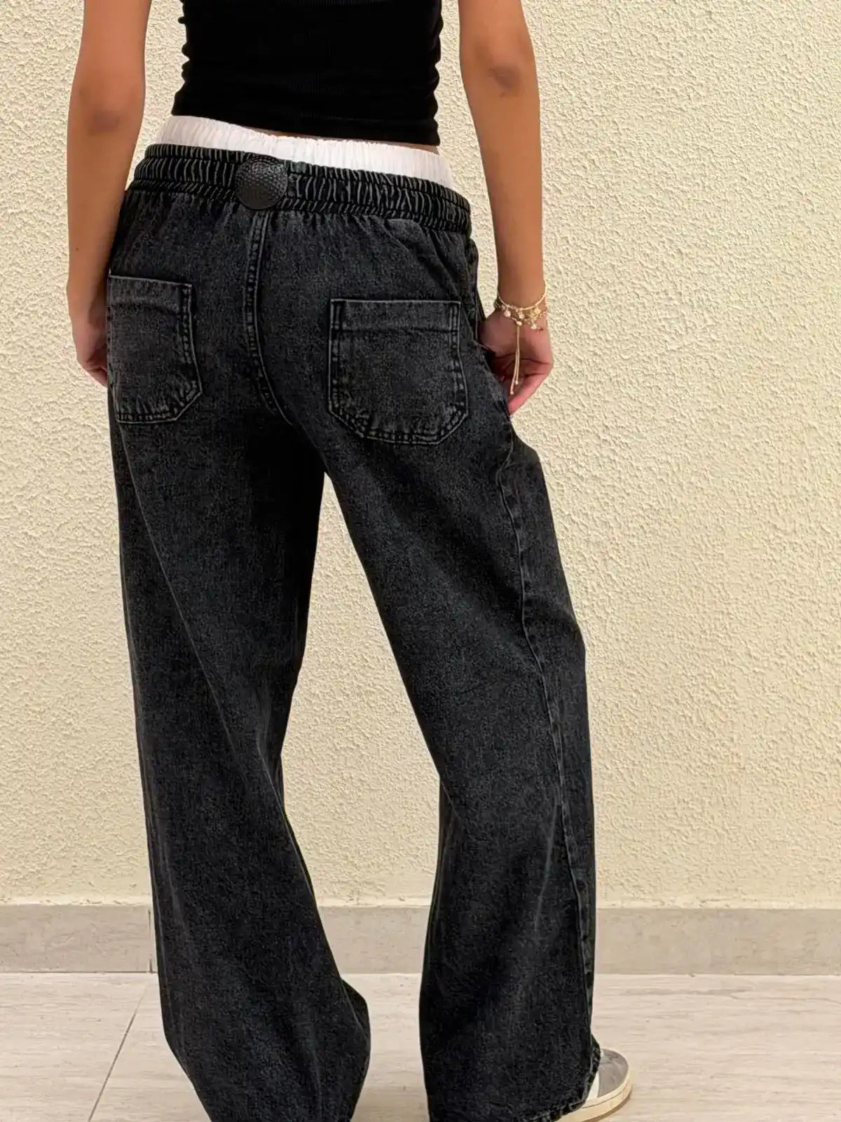 Double waist jeans