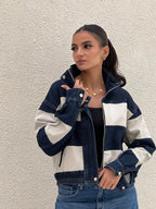STRIPED DENIM JACKET