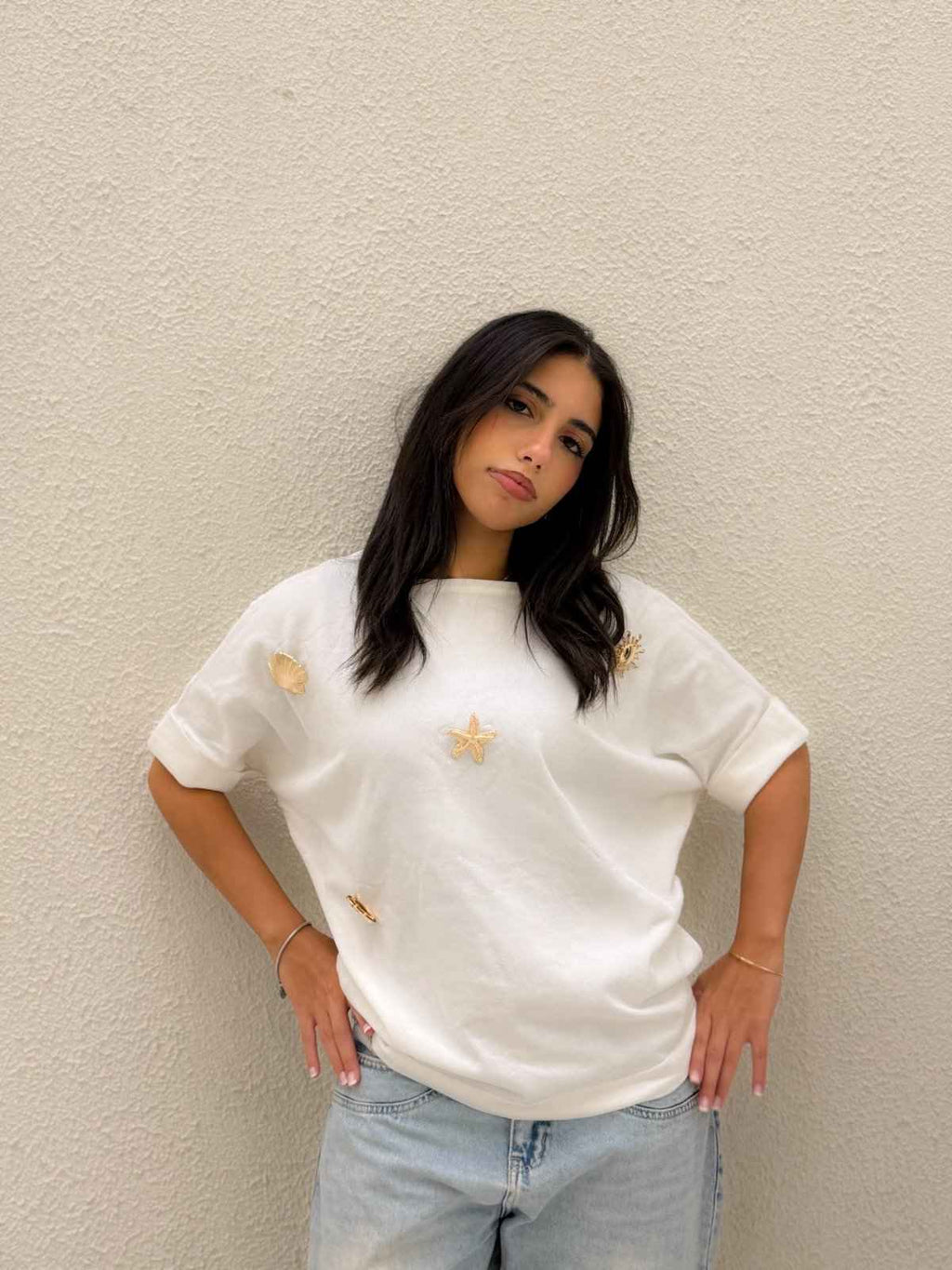 BROCH SHELL TOP