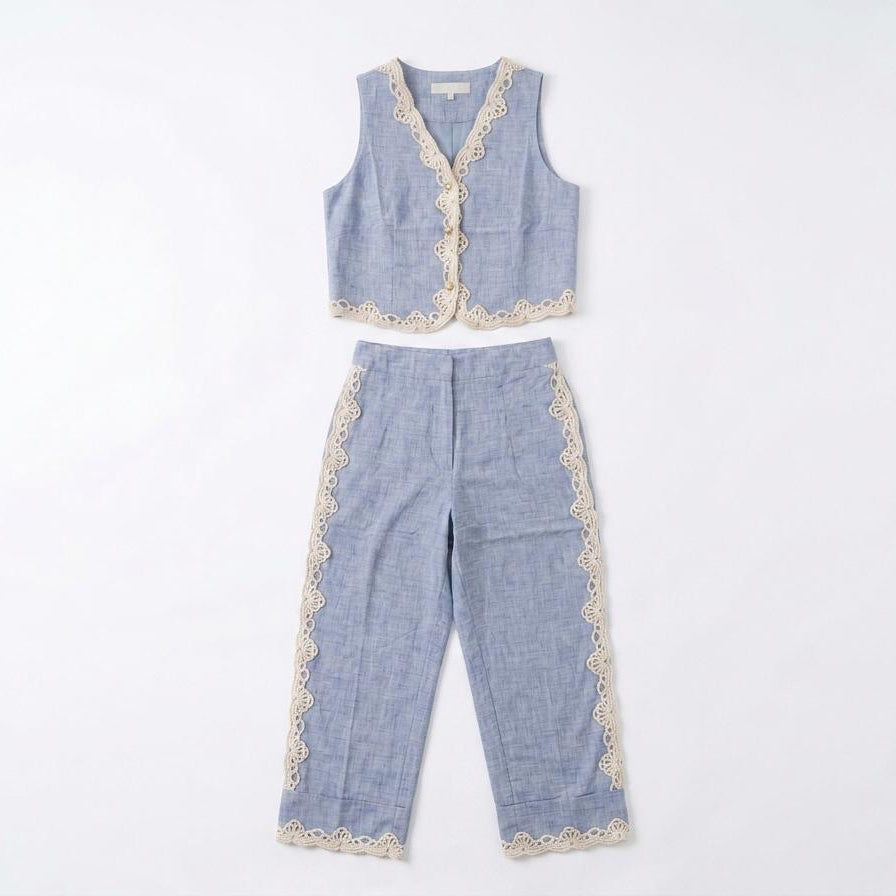 Crochet Linen Set